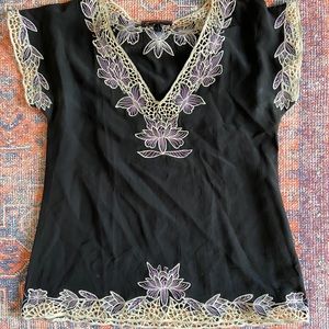 Yum I Kim embroidered top